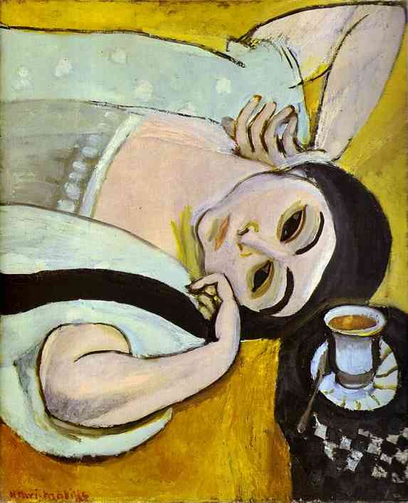 Henri Matisse - Laurette's Head with a Coffee Cup 1917